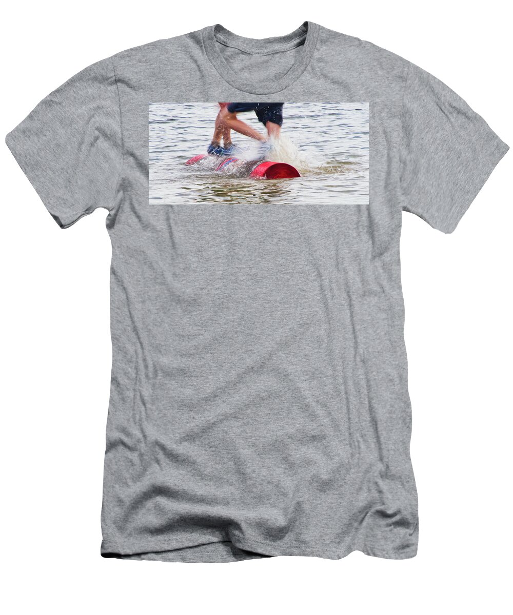 Madison T-Shirt featuring the photograph Log Rolling 1 - Madison - Wiscosnin by Steven Ralser