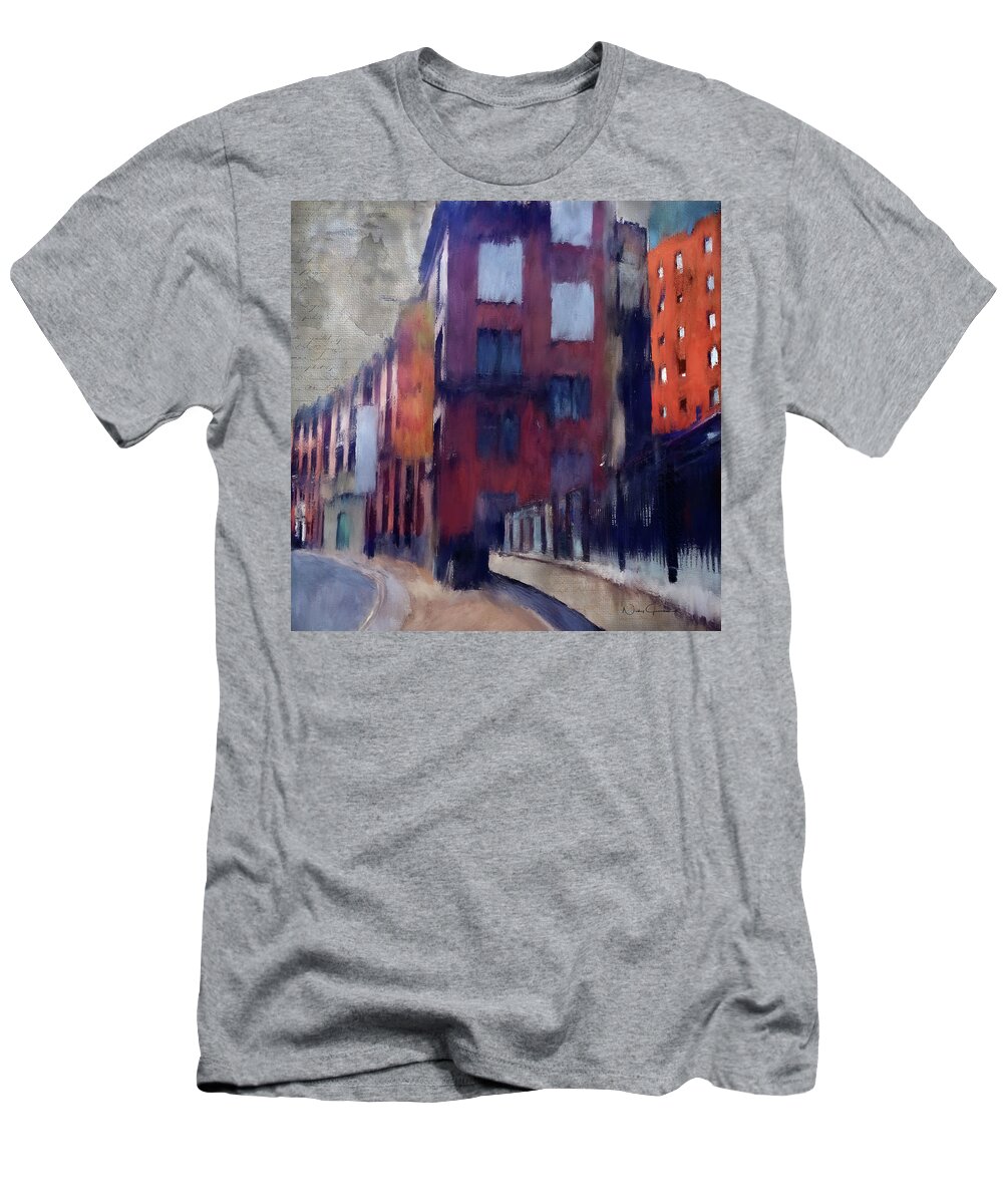 London T-Shirt featuring the digital art London Urban Industrial by Nicky Jameson