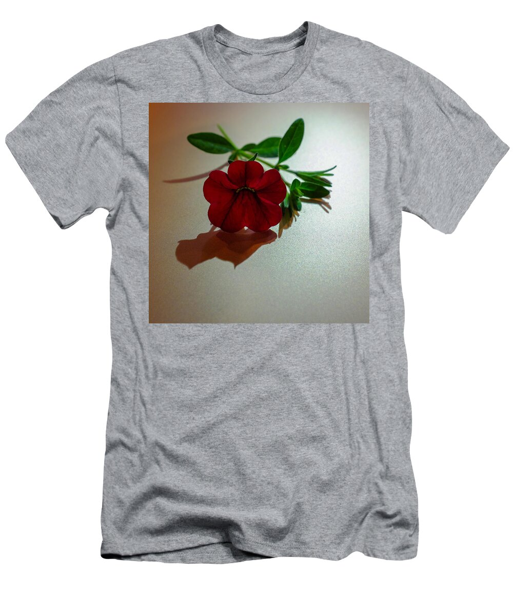 Floral T-Shirt featuring the photograph Lone Calibrachoa by Ron White