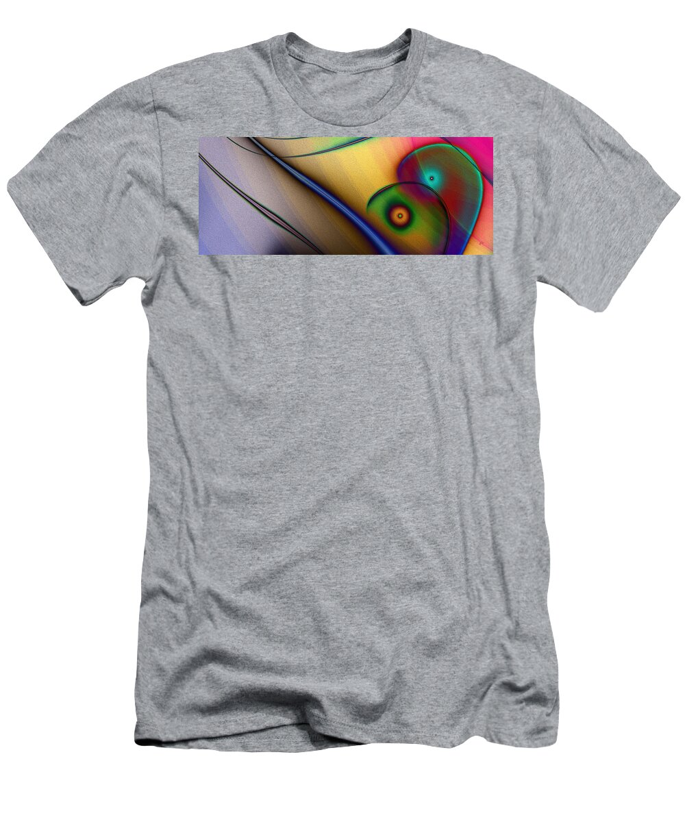 Abstract T-Shirt featuring the digital art Loros de la Selva by Kiki Art