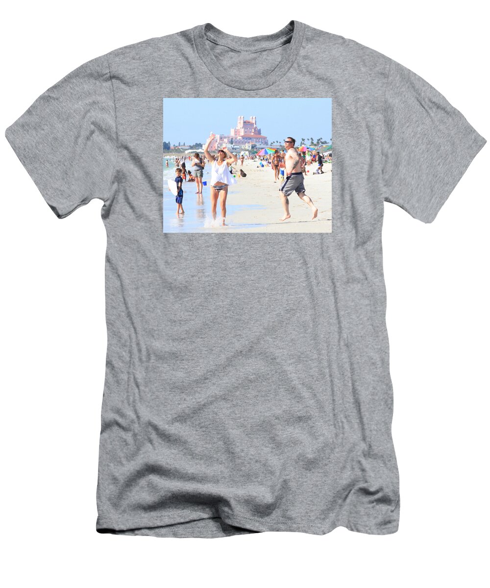 People T-Shirt featuring the photograph Lost in the Sun by David Ralph Johnson