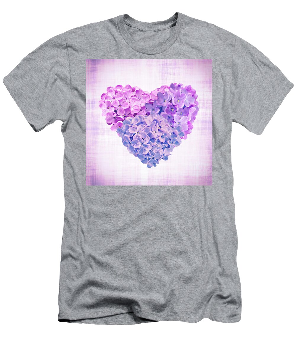 Syringa Vulgaris T-Shirt featuring the photograph Love And Lilacs by Iryna Goodall