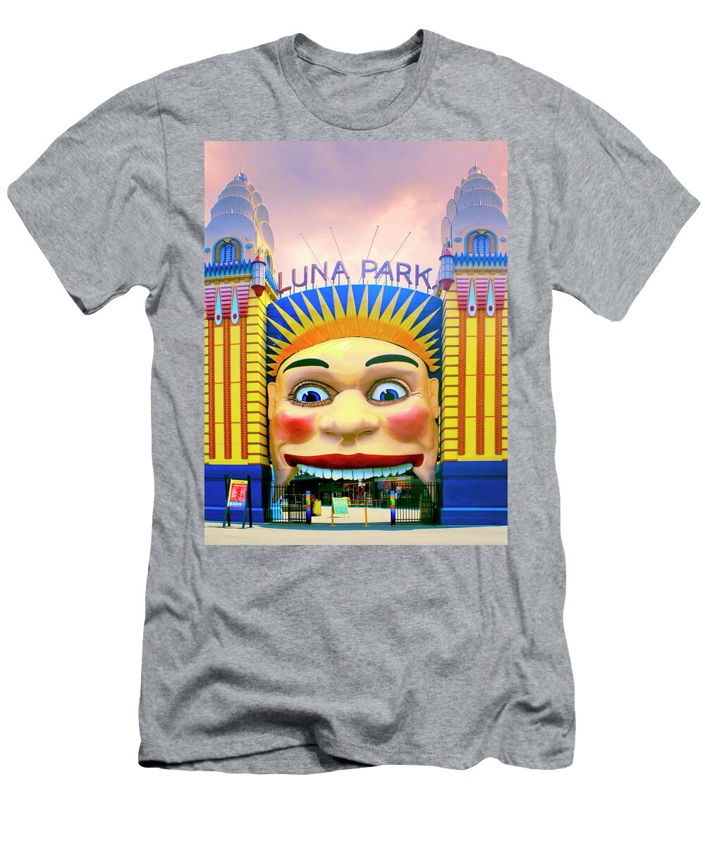 Luna T-Shirt featuring the photograph Luna Park by Dominic Piperata