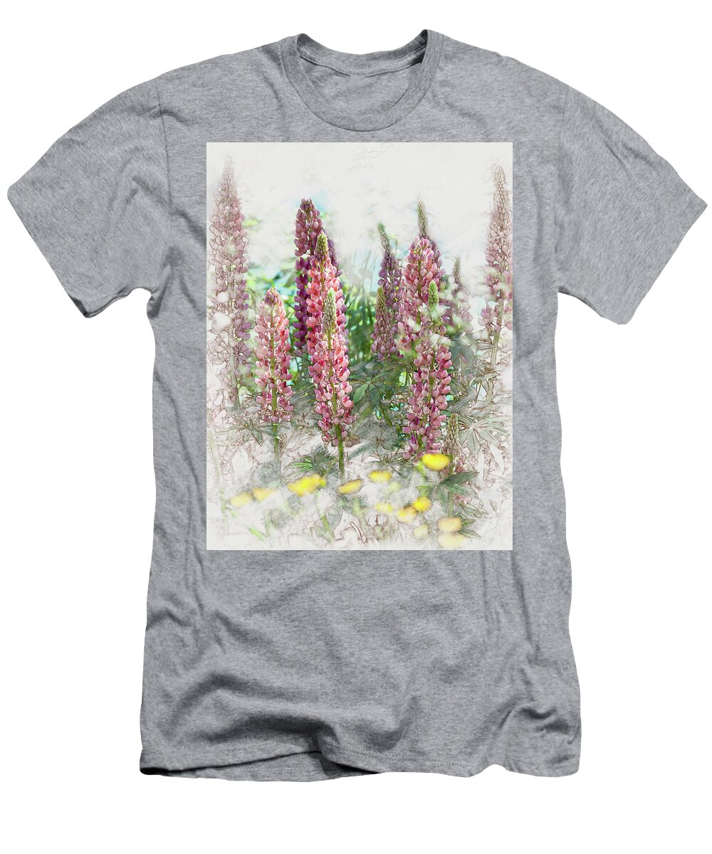 5dii T-Shirt featuring the digital art Lupine by Mark Mille