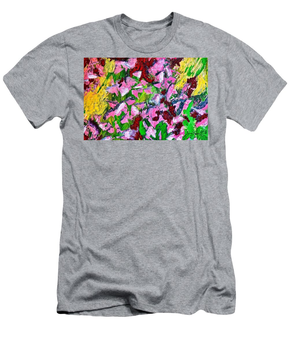 Abstract Painting T-Shirt featuring the painting Lyrical Abstraction 201 by Joan Reese