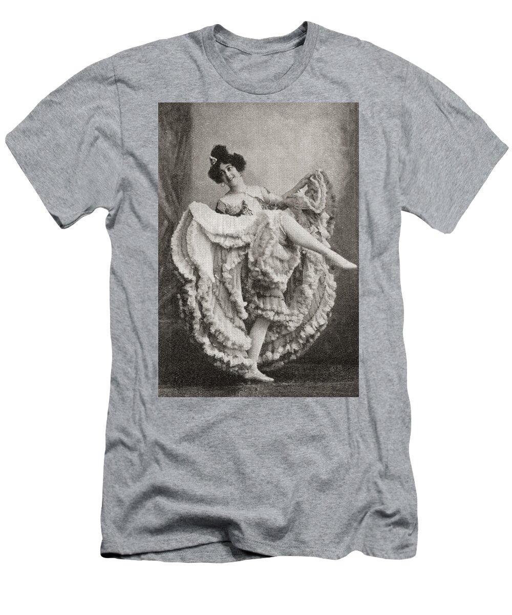 Welsh T-Shirt featuring the drawing Madame Saharet Aka Clarissa Campbell Or by Vintage Design Pics