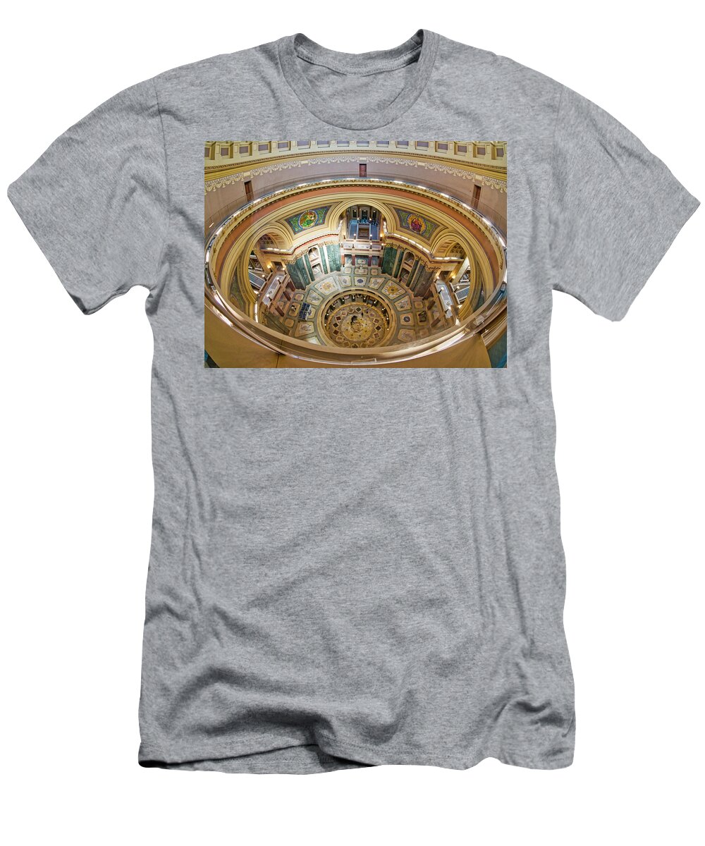 Madison T-Shirt featuring the photograph Madison Capitol Rotunda by Steven Ralser
