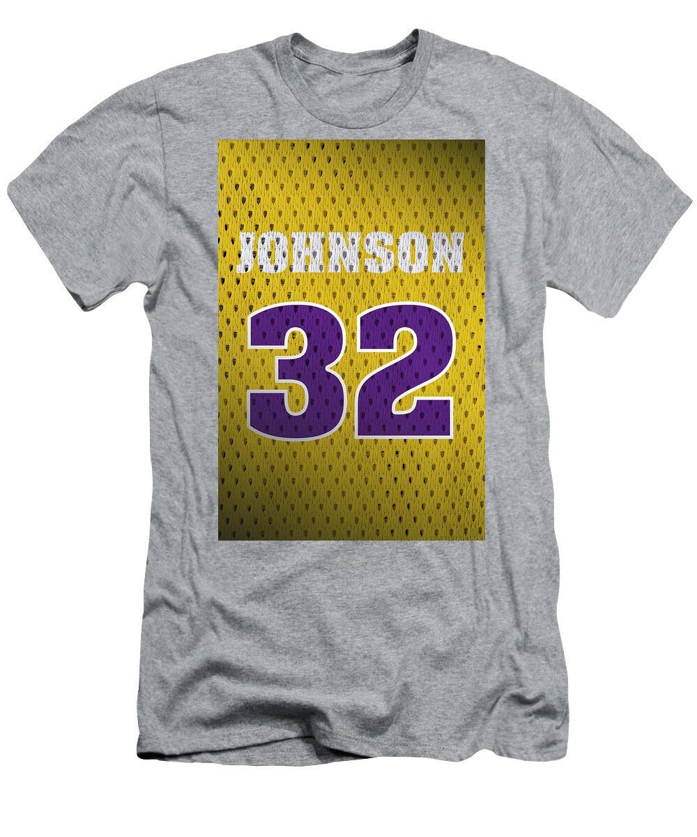 #32 Magic Johnson Los Angeles Vintage Lakers Yellow Jersey