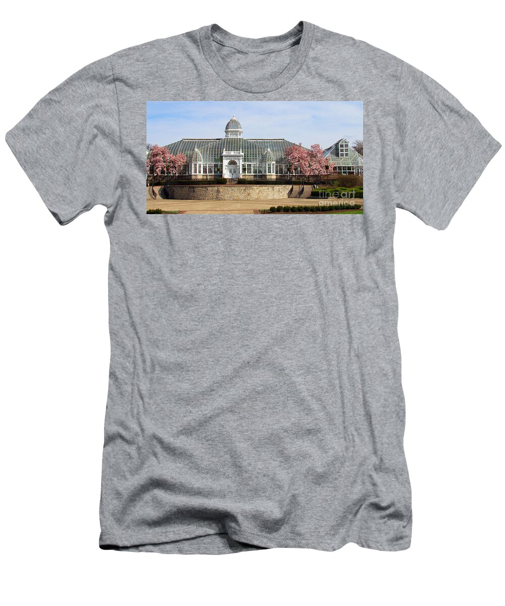Franklin Park Conservatory T-Shirt featuring the photograph Magnolias at Franklin Park Conservatory 3007 by Jack Schultz
