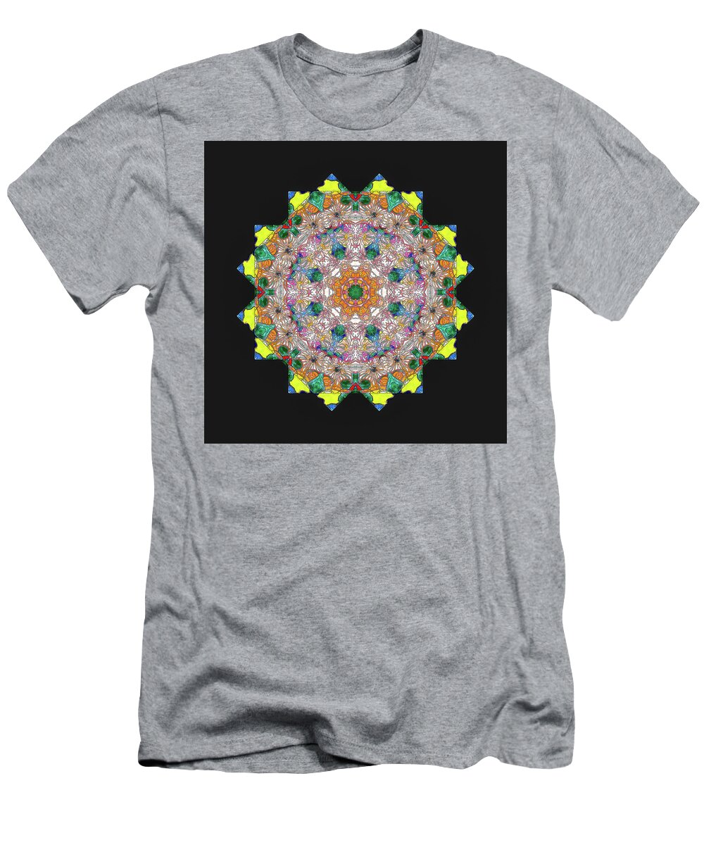 Mandala T-Shirt featuring the photograph Mandala #2 by Georgette Grossman