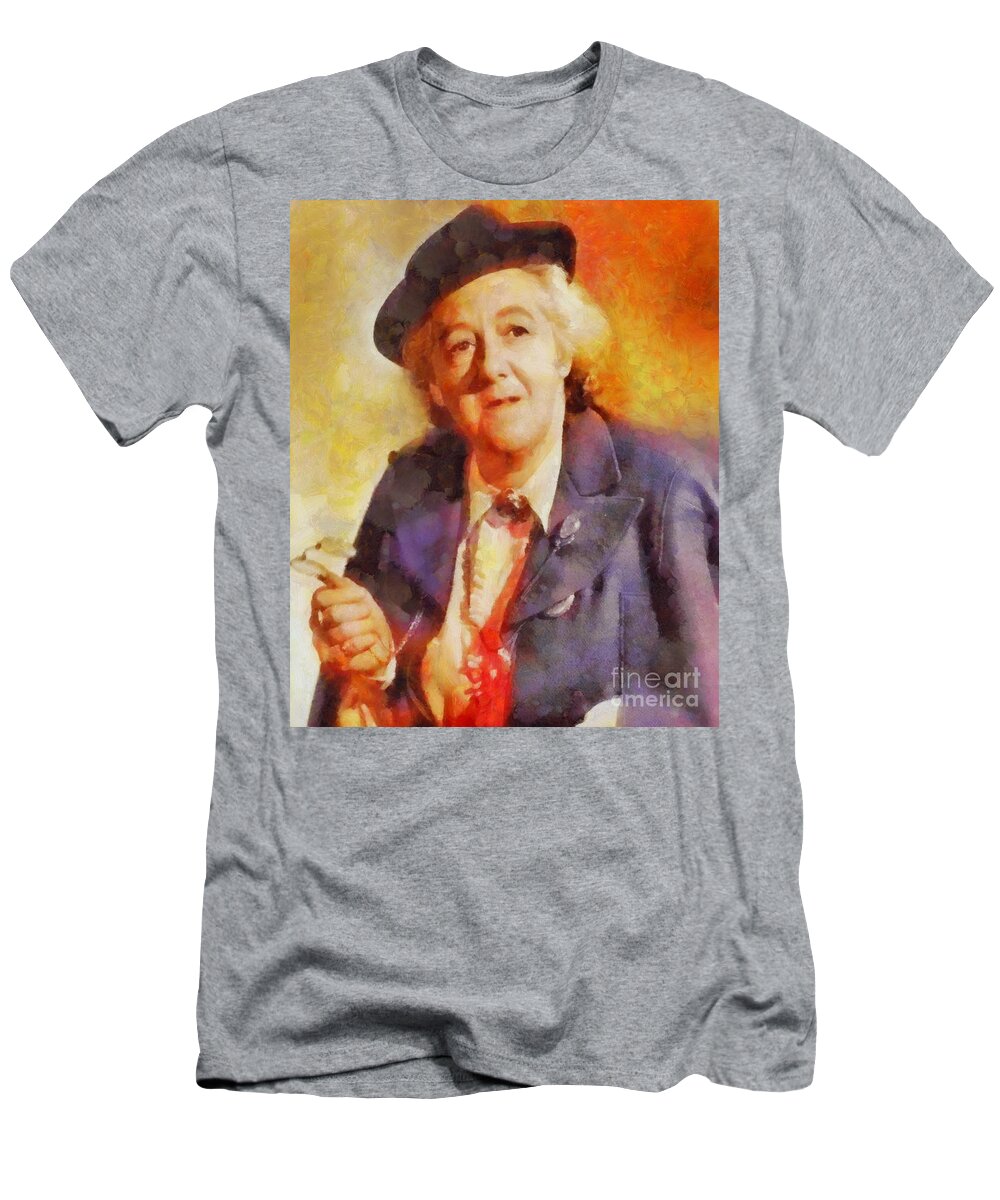 Margaret Rutherford Vintage Actress Miss Marples T Shirt By Esoterica Art Agency Pixels