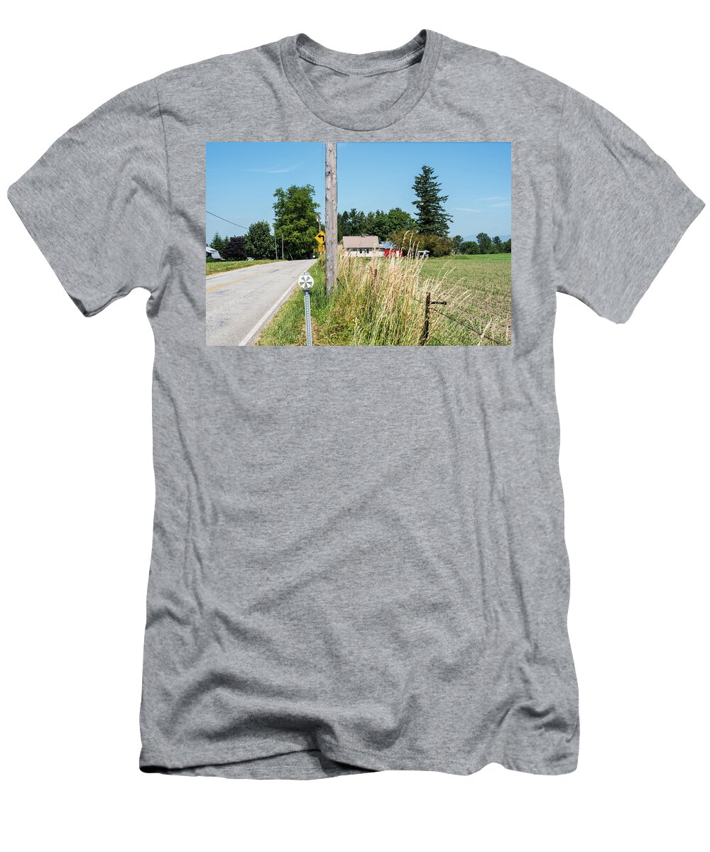 Markers Turn Blue T-Shirt featuring the photograph Markers Turn Blue by Tom Cochran