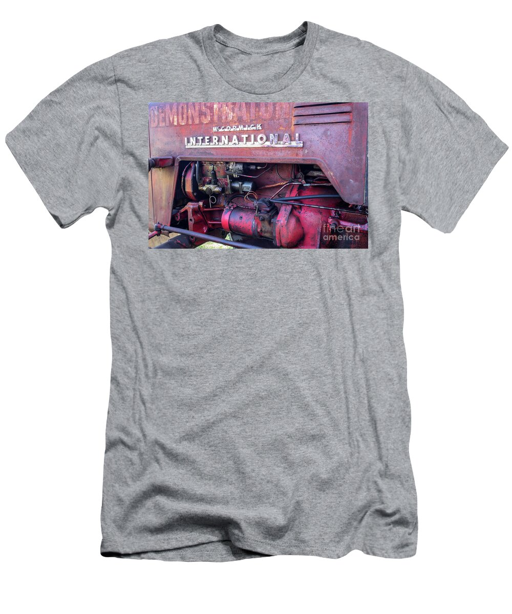 1958 T-Shirt featuring the photograph McCormick International Tractor 02 by Rick Piper Photography