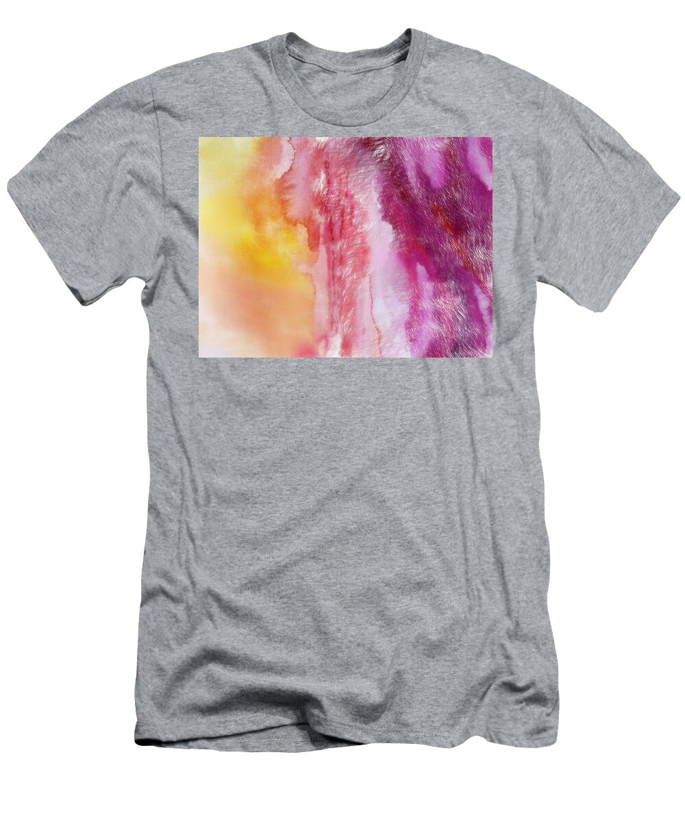 Abstract T-Shirt featuring the painting Melting by Mark Taylor