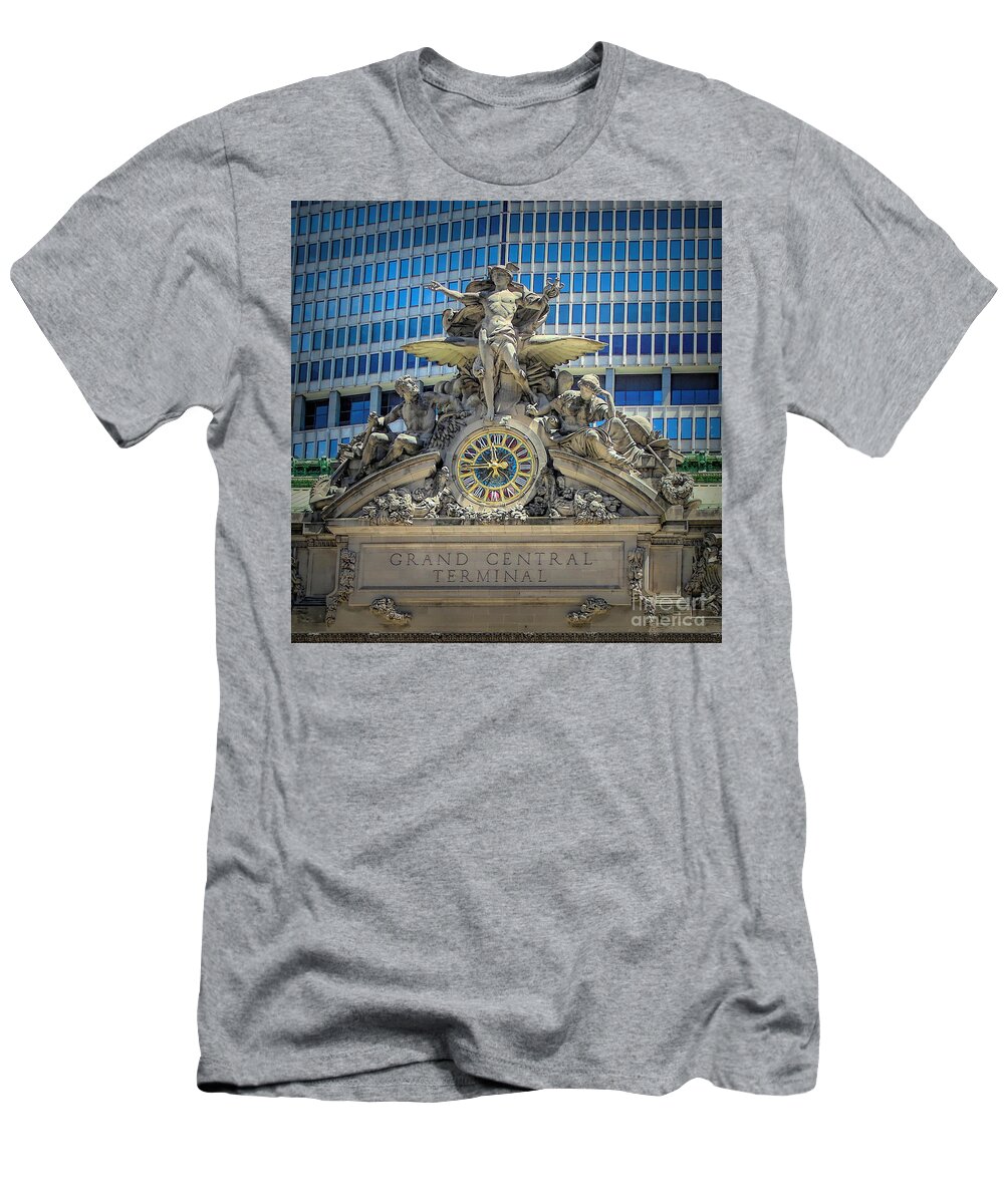 Ornate T-Shirt featuring the photograph Mercury at Grand Central Terminal by Susan Lafleur