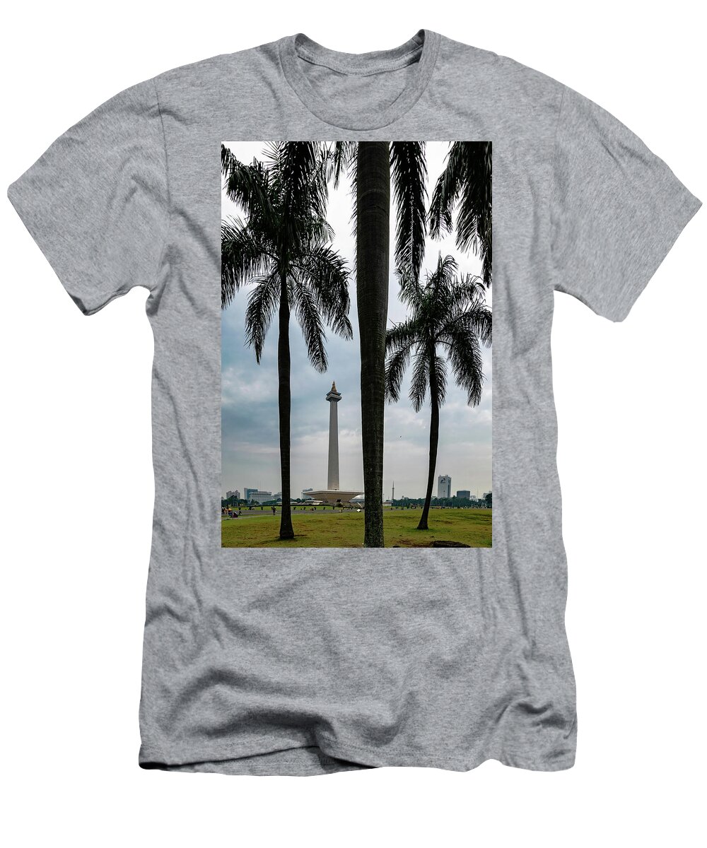 Jakarta T-Shirt featuring the photograph Merdeka Square by Steven Richman