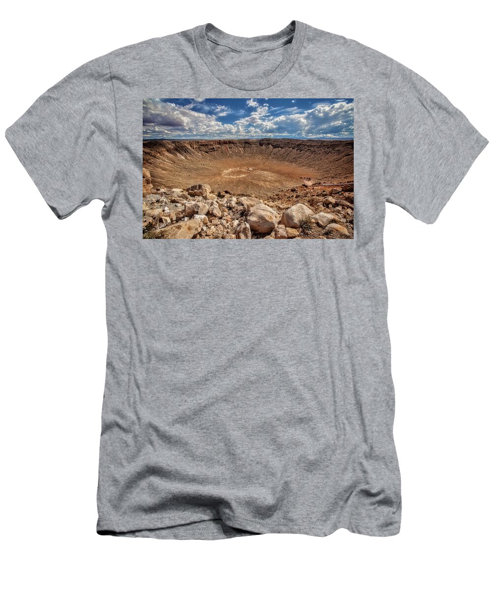 Route 66 T-Shirt featuring the photograph Meteor Crater by Diana Powell
