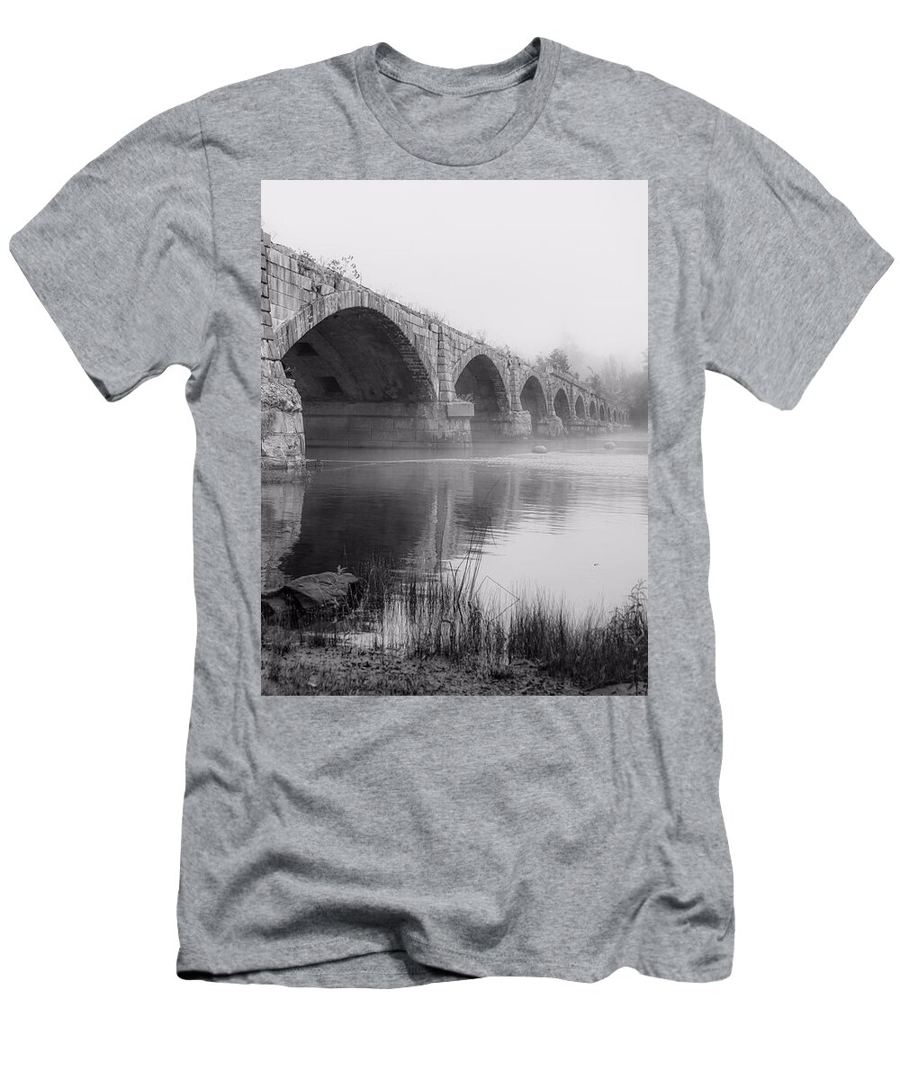 Fenimore T-Shirt featuring the photograph Misty Bridge by Kendall McKernon
