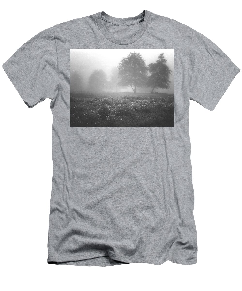 Mist T-Shirt featuring the digital art Misty Field by Kevyn Bashore