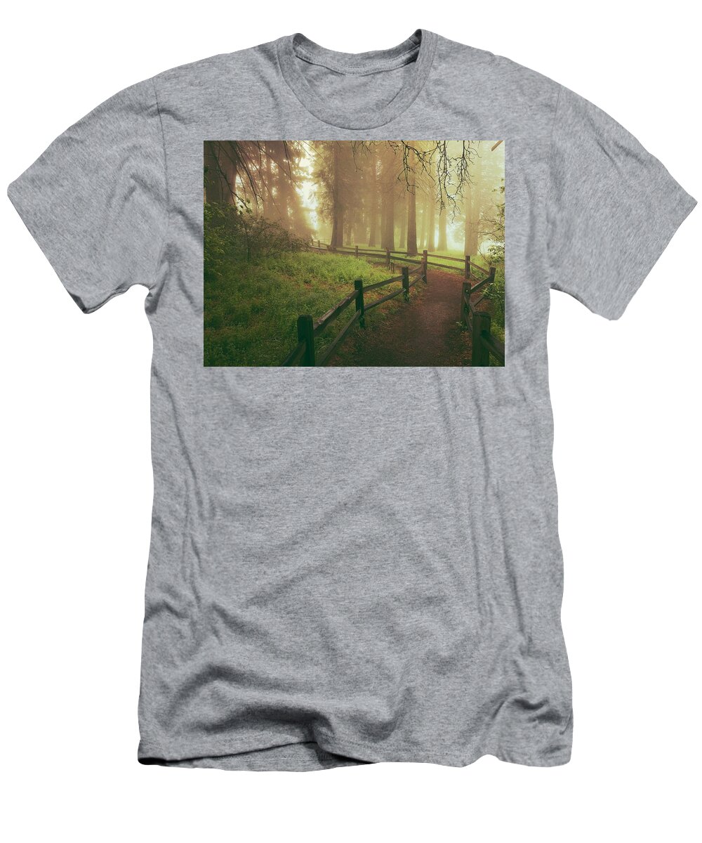 Poppy T-Shirt featuring the digital art Misty Trail by Kevyn Bashore