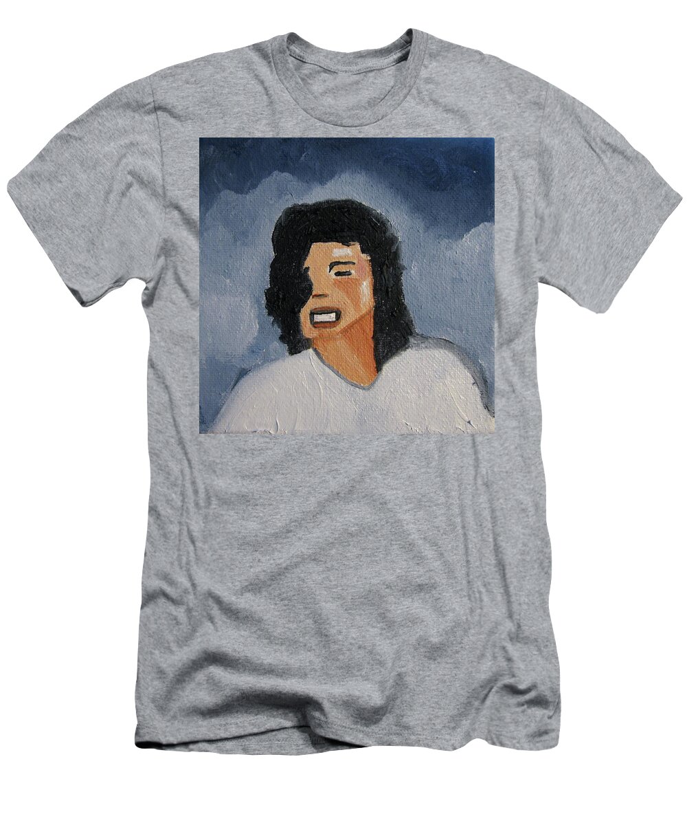 Michael Jackson T-Shirt featuring the painting MJ one of five number two by Patricia Arroyo