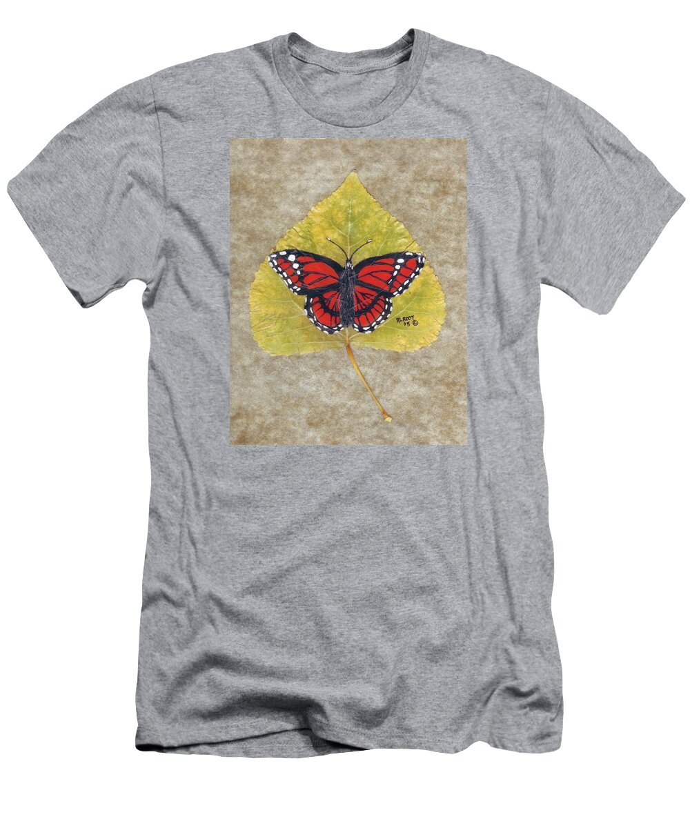 Wildlife T-Shirt featuring the painting Monarch Butterfly by Ralph Root