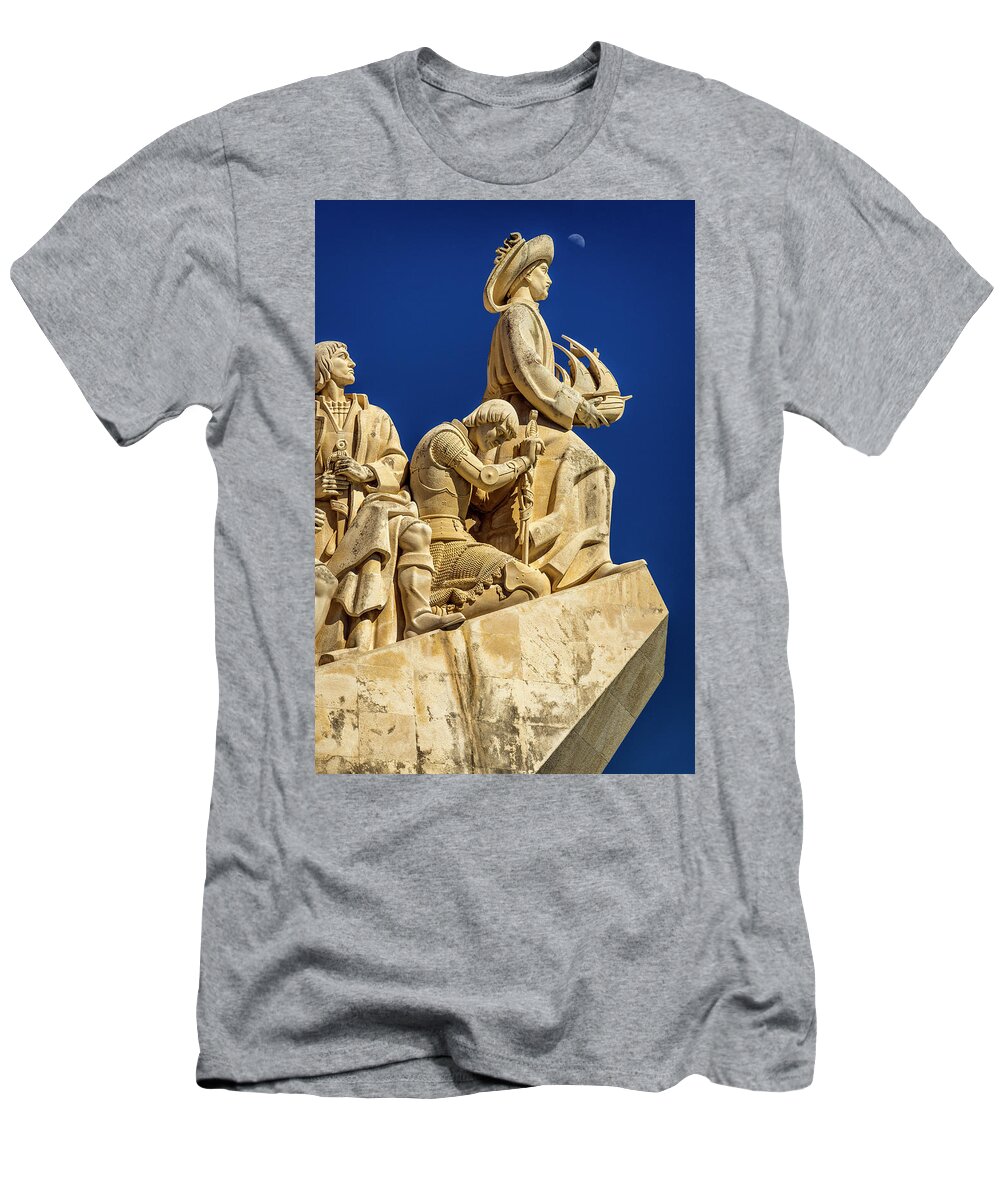 Monument Of The Discoveries T-Shirt featuring the photograph Monument of the Discoveries, Lisbon. by Pablo Lopez