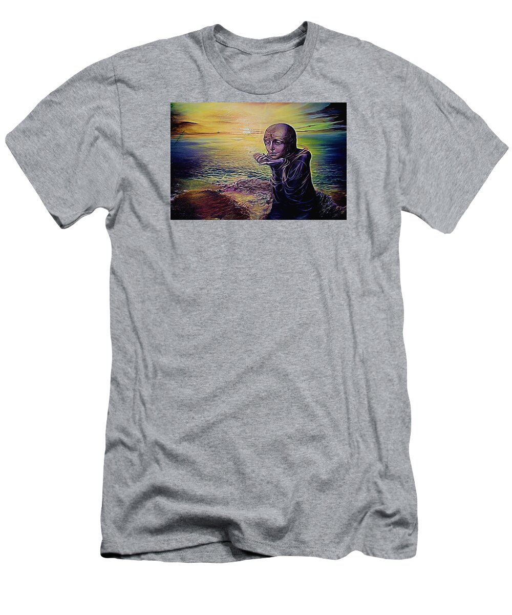 Alien T-Shirt featuring the photograph Moon Child on an Alien Planet by John Williams