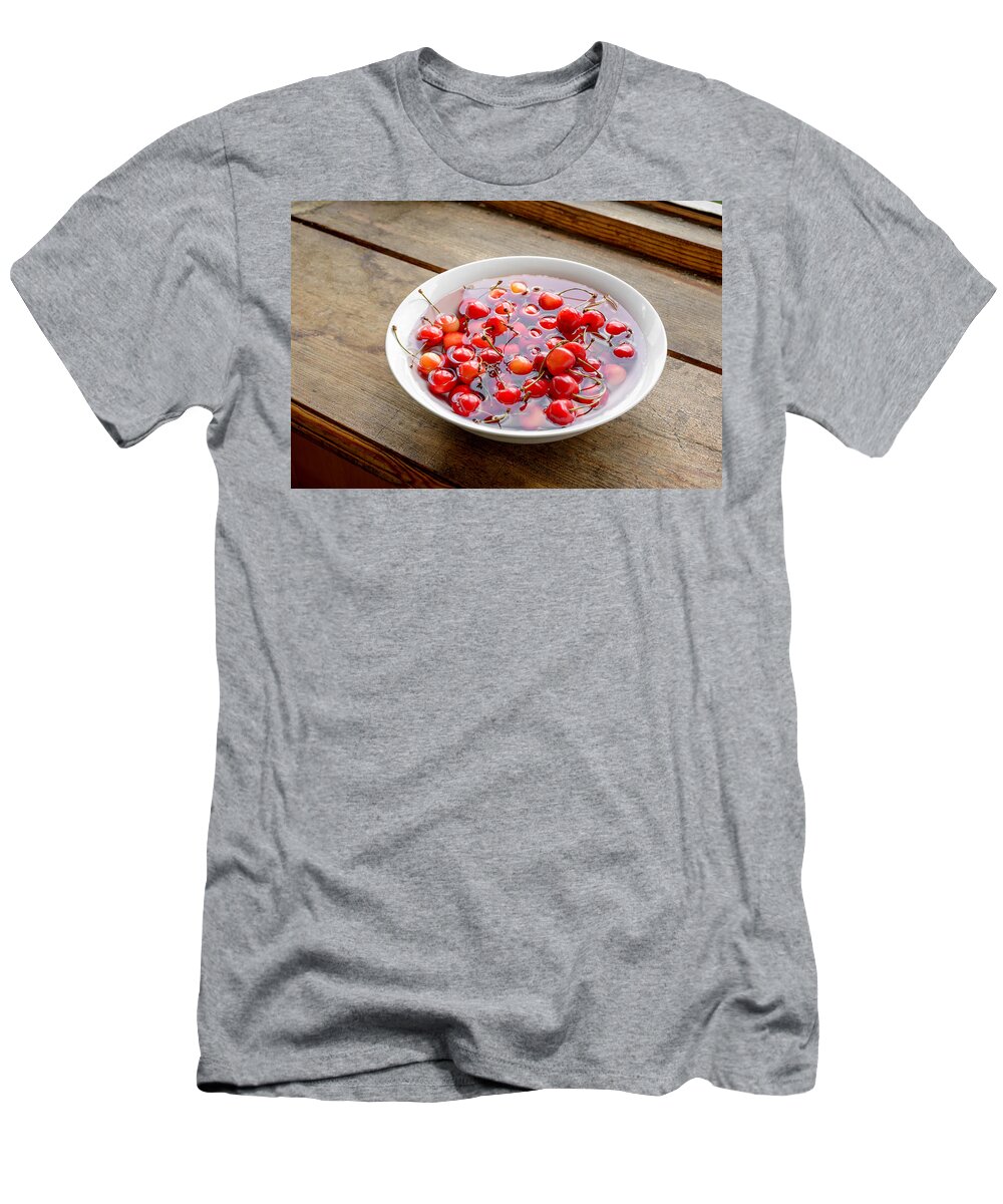 Montmorency T-Shirt featuring the photograph Morello Cherries by Alain De Maximy