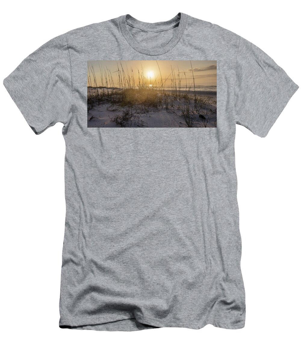 Alabama T-Shirt featuring the photograph Morning sunrise over the dunes by John McGraw