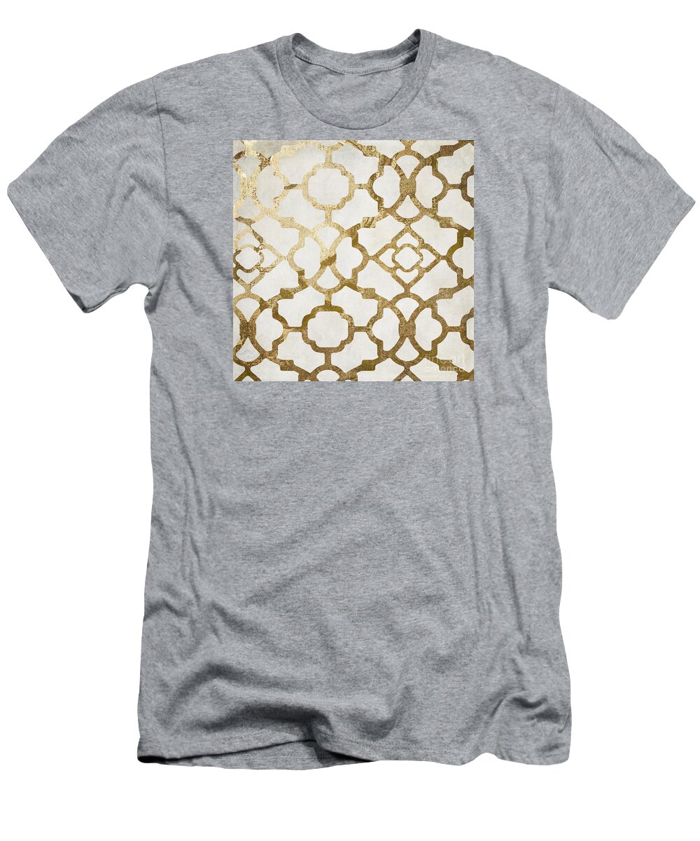 Gold T-Shirt featuring the painting Moroccan Gold I by Mindy Sommers