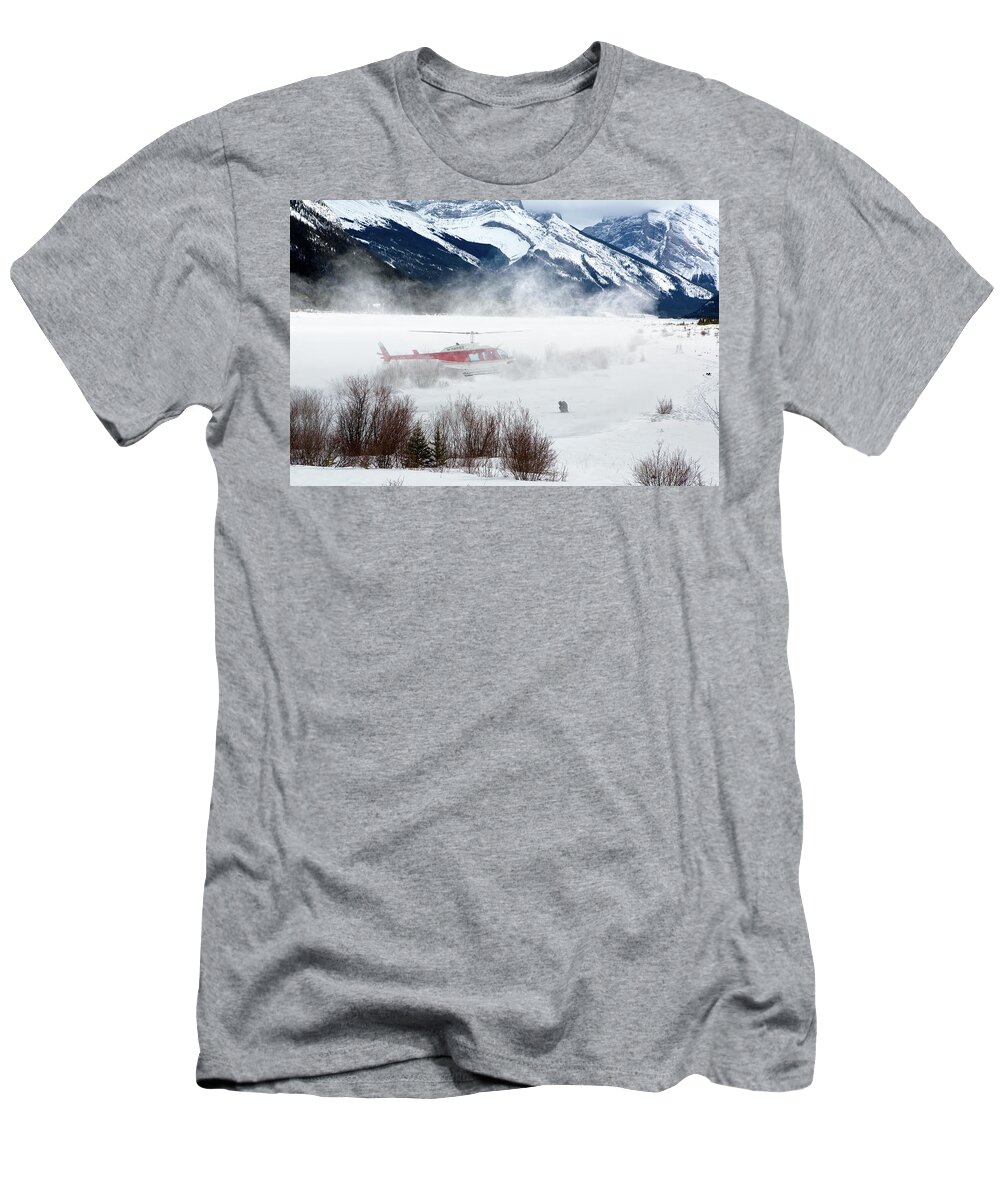 Blow T-Shirt featuring the photograph Mountain Landing by David Buhler