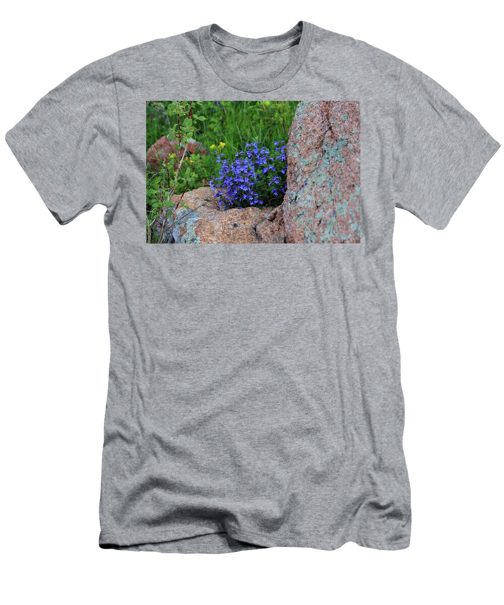 Nature T-Shirt featuring the photograph Mountain Wildflowers by Shane Bechler