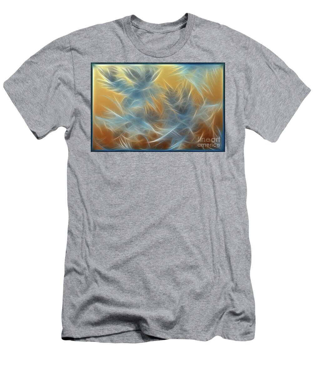 Frost On Window T-Shirt featuring the photograph Mr Frost Softer by Teresa Zieba