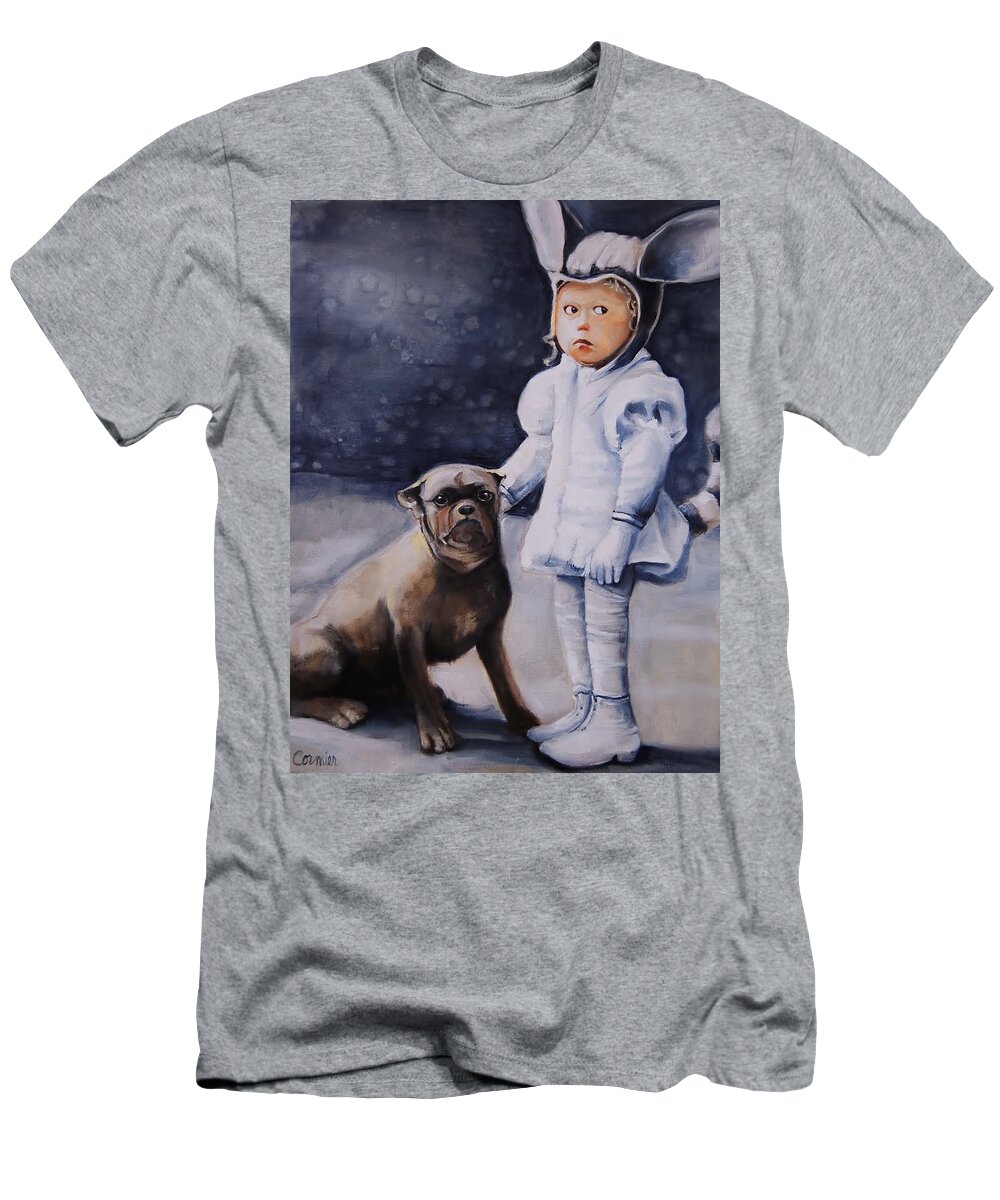 Moonbeams T-Shirt featuring the painting Mr Moonbeams by Jean Cormier