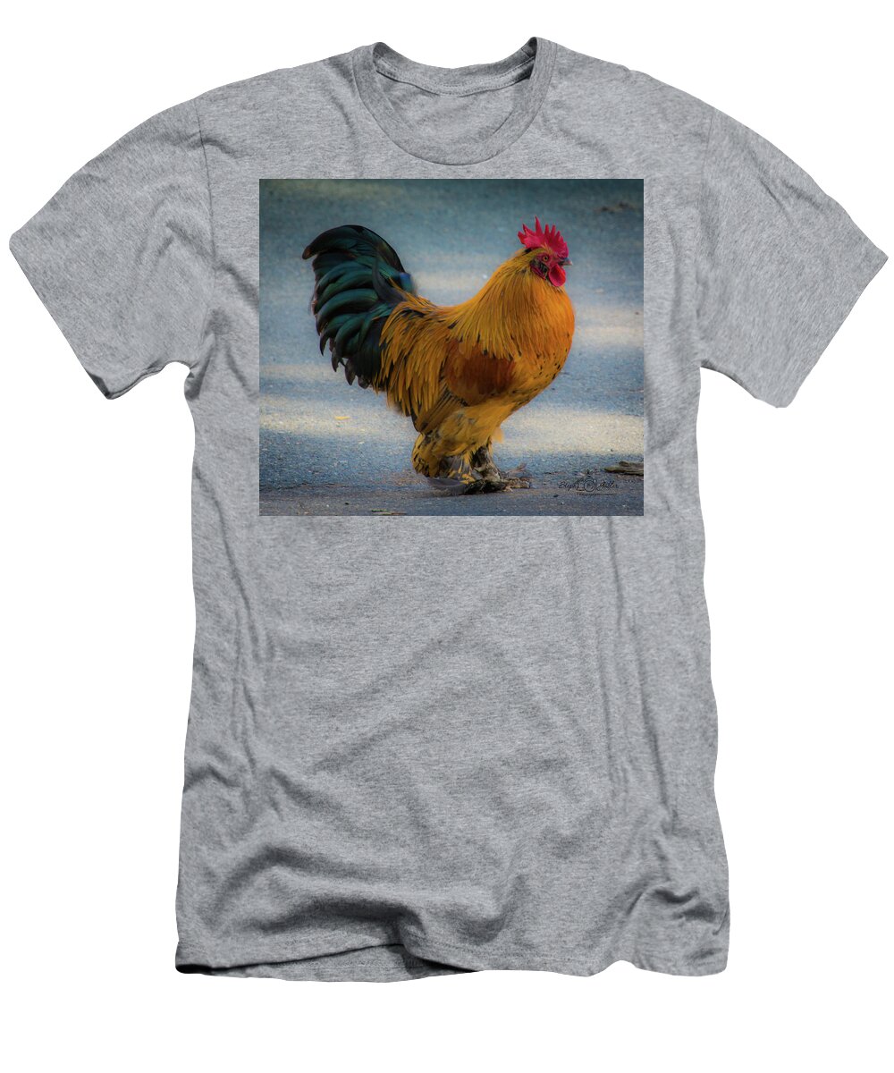 Chicken T-Shirt featuring the photograph Mr.Orange by Steph Gabler