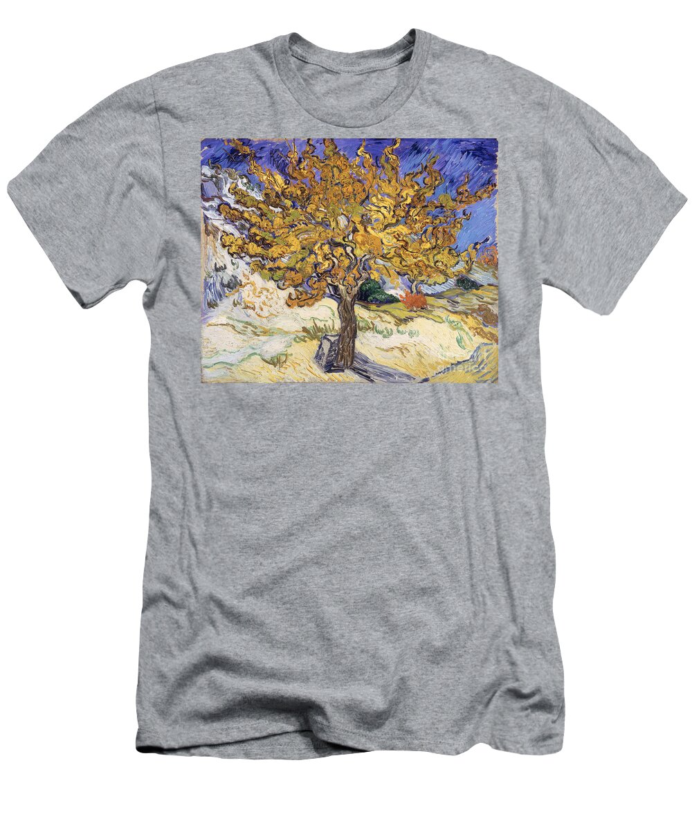 Mulberry T-Shirt featuring the painting Mulberry Tree by Vincent Van Gogh