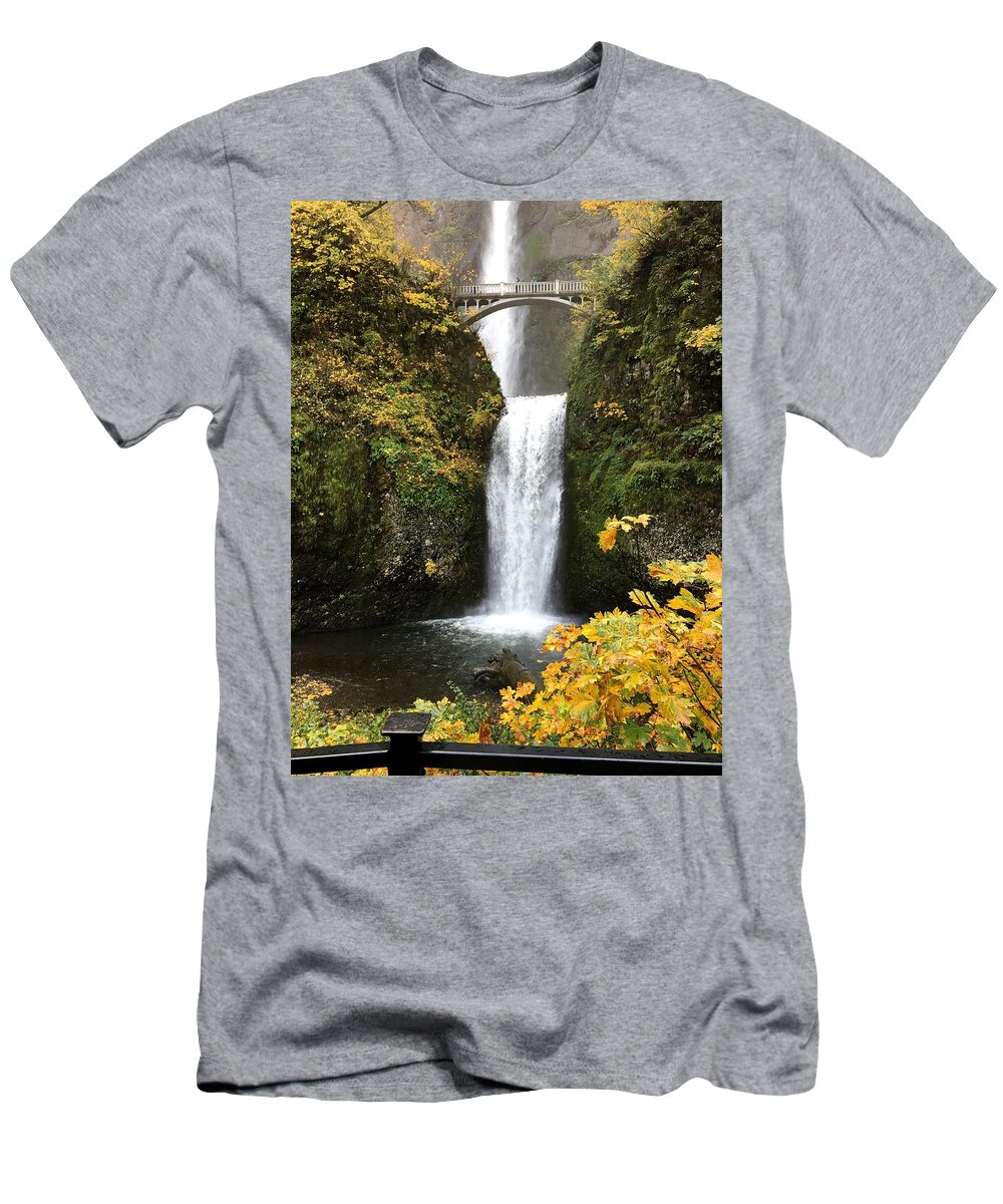 Multnomah Falls T-Shirt featuring the photograph Multnomah Falls by Charlene Reinauer