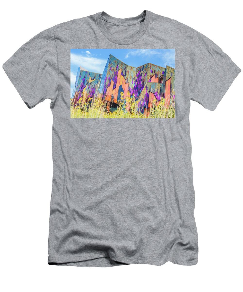 Museum At Prairiefire T-Shirt featuring the photograph Museum at Prairiefire by Joe Kopp