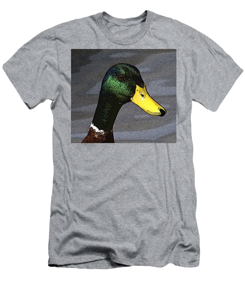 Duck T-Shirt featuring the photograph My close up by Robert Pearson