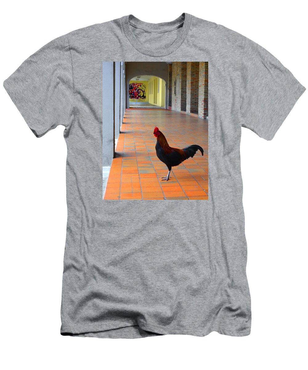 Rooster T-Shirt featuring the photograph My Colonnade by Richard Ortolano