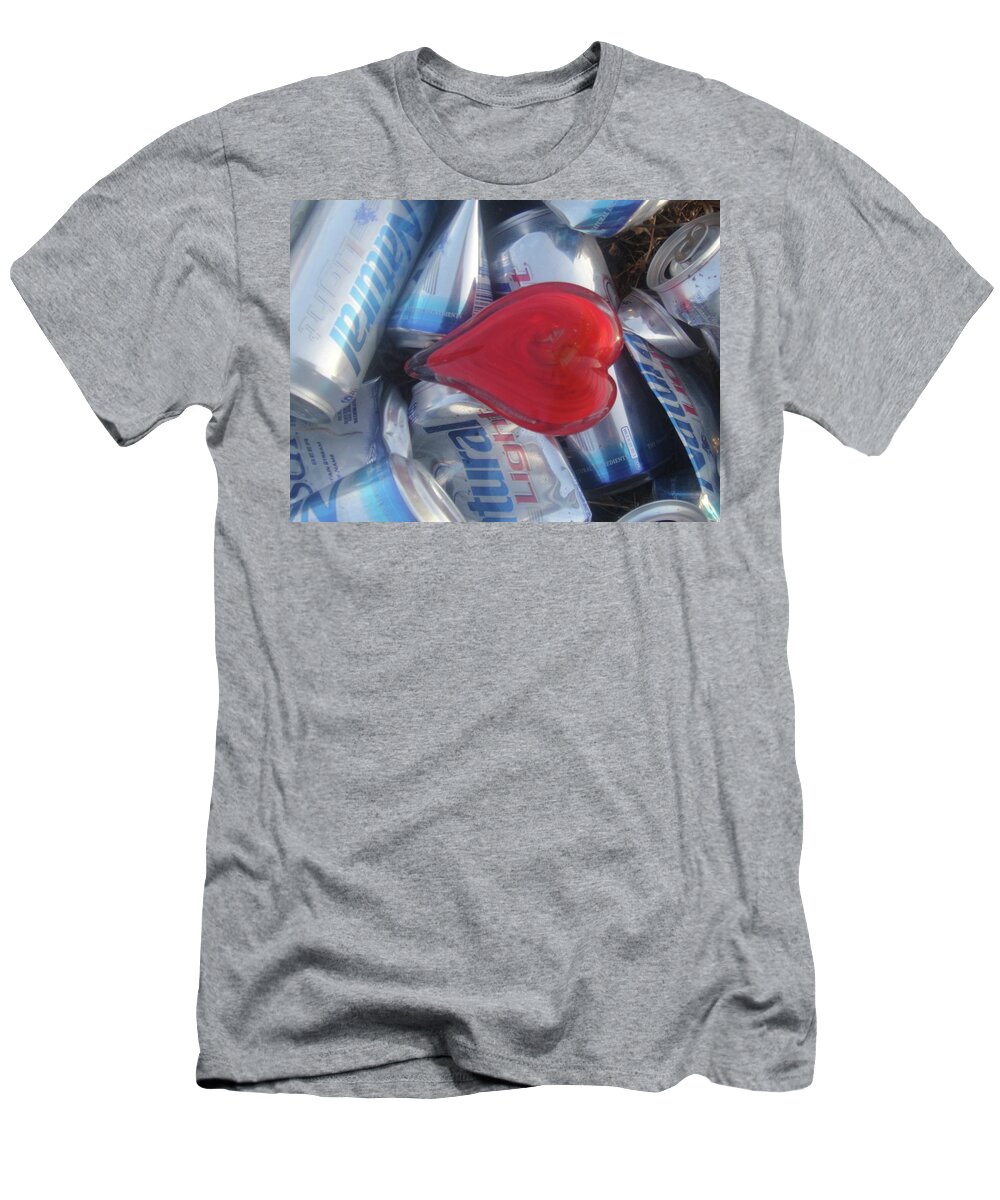 Beer T-Shirt featuring the photograph My hearts drunk with Love by WaLdEmAr BoRrErO