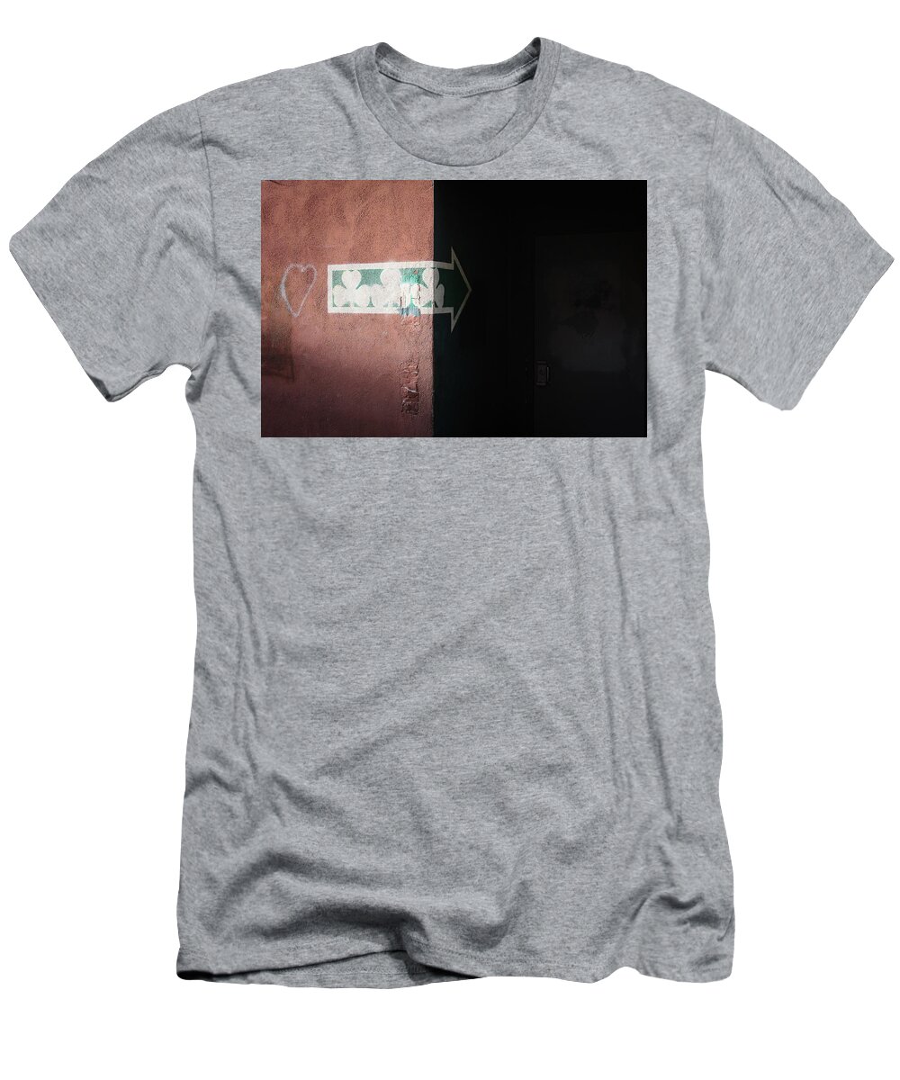 Old Town T-Shirt featuring the photograph Mystery in the Doorway by Monte Stevens