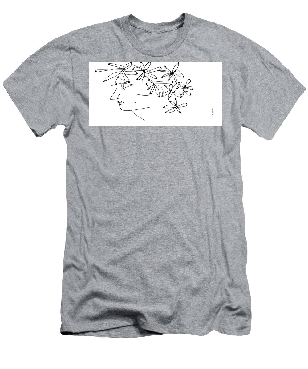  T-Shirt featuring the digital art Nadine by Doug Duffey