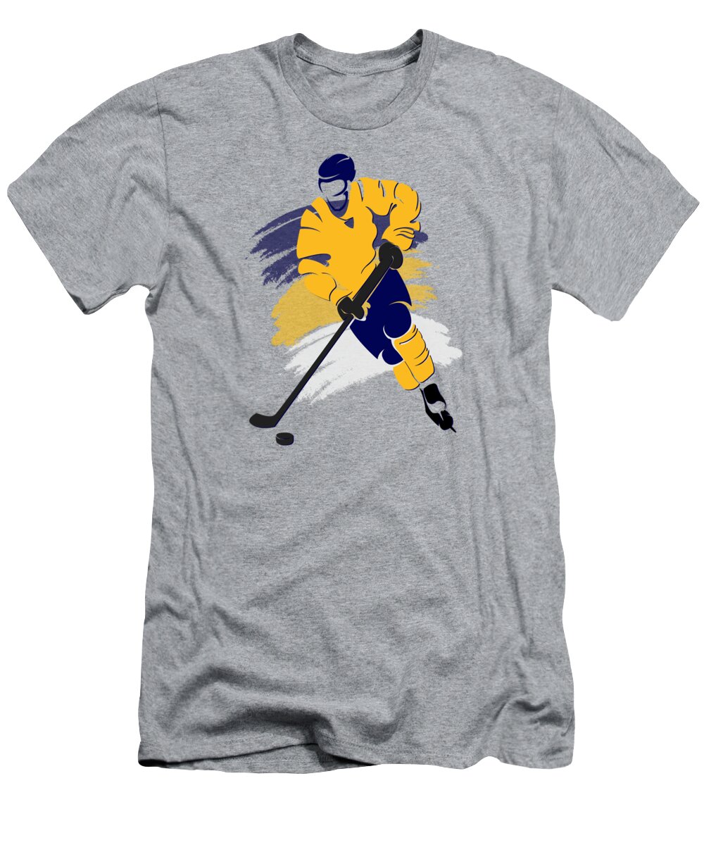 NHL Hockey Nashville Predators Men's Yellow Medium T-shirt