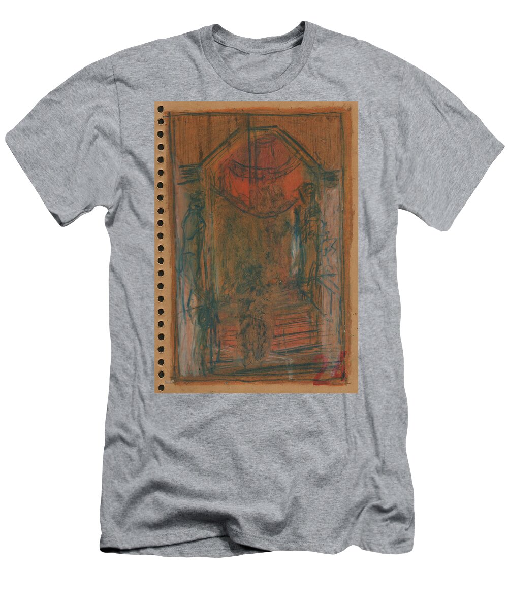 Sketch T-Shirt featuring the drawing Nb1 P47 by Edgeworth Johnstone