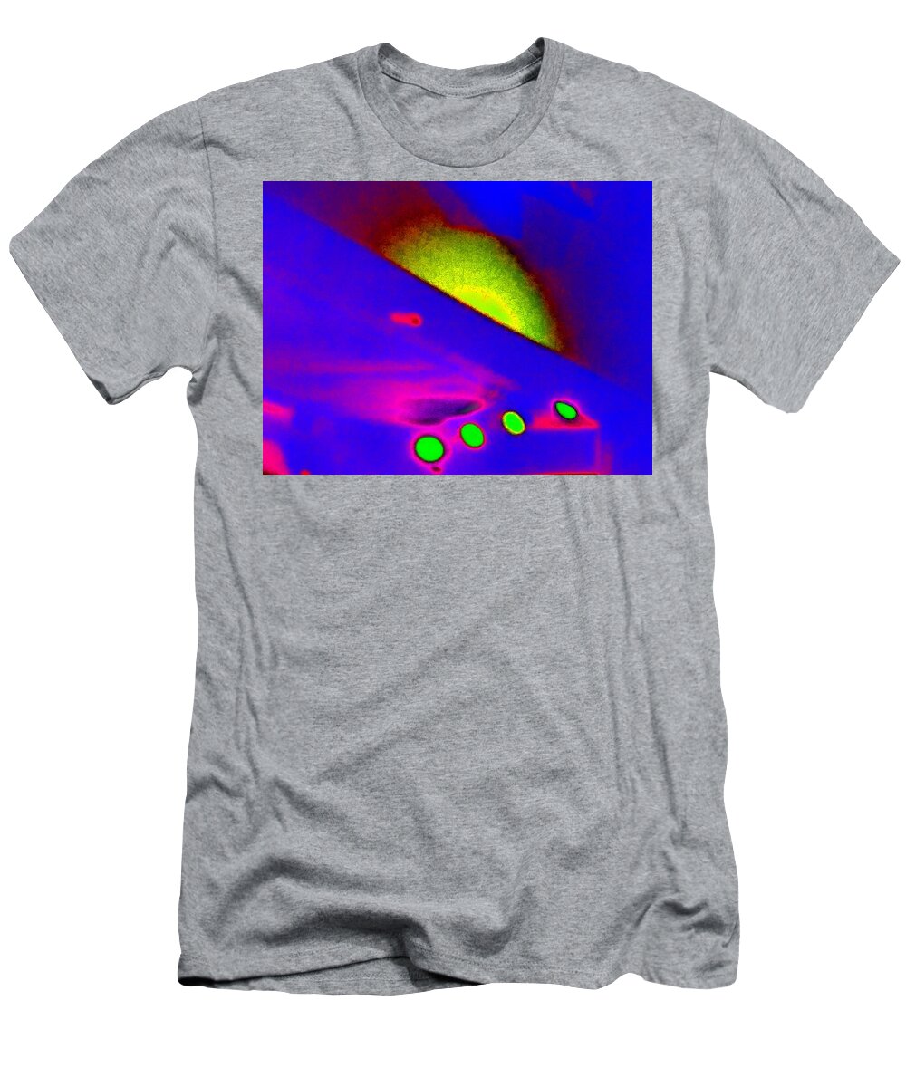 Abstract T-Shirt featuring the photograph Neon Sunrise by Florene Welebny
