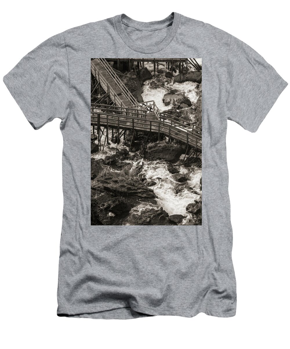 Water T-Shirt featuring the photograph Niagara Falls pier by Jason Hughes