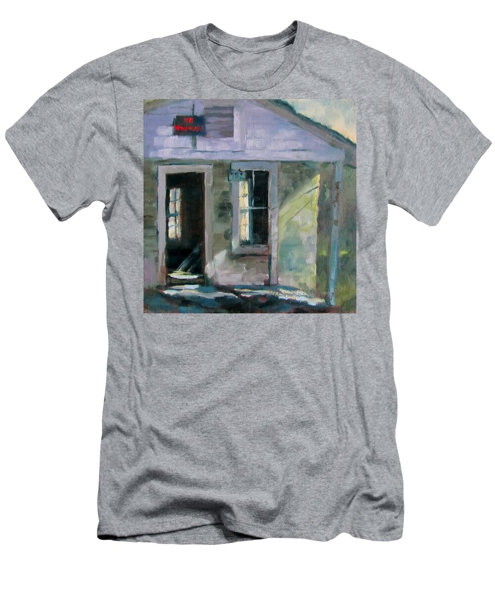 Shotgun House T-Shirt featuring the painting No Trespassing by Susan Richardson