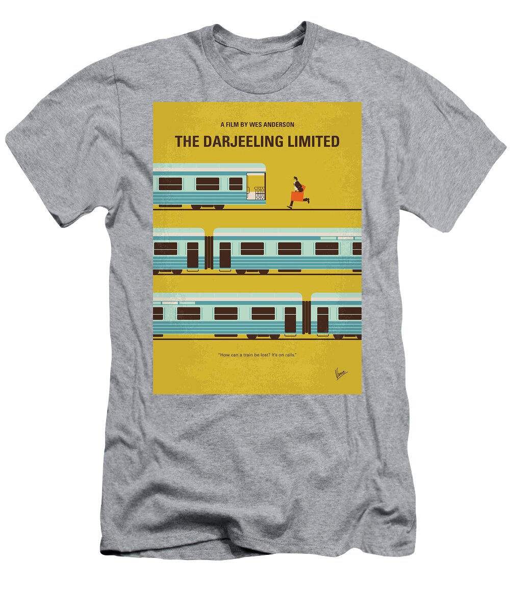 The Darjeeling Limited T-Shirt featuring the digital art No800 My The Darjeeling Limited minimal movie poster by Chungkong Art